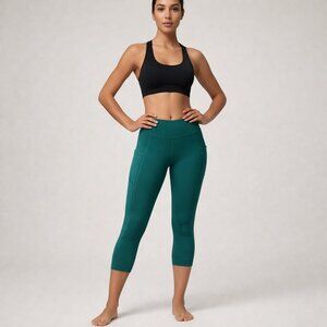 Lululemon Pace Rival Crop 22” – Teal Green – Size 6